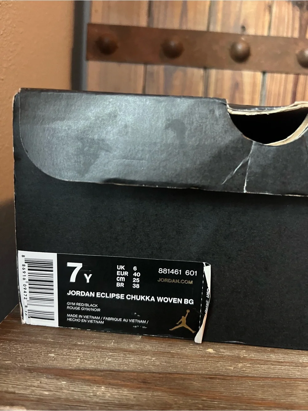 Jordan Kids Red High-Top Sneakers